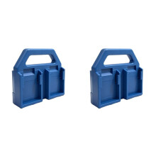 2X Tool Battery Rack Bracket Workshop for 18V Lithium Battery Portable Storage Bracket and Handheld Rack