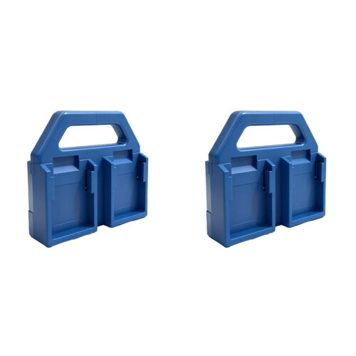 2X Tool Battery Rack Bracket Workshop for  18V Lithium Battery Portable Storage Bracket and Handheld Rack
