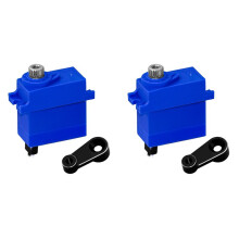 2X Servomotor TR-4 2065 para Coche RC con Engranaje Metálico , 4,5 Kg, 3 Pines, Resistente Al Agua, para Coche RC TRX4M 1/18 TRX4 1/10