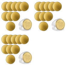 30 Pcs Brass Coins Blanks for Custom Challenge Coins, 40mm with Threaded , Acrylic Protection for Engraving