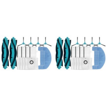 2 Set for Conga 2499 Ultra Home Advanced Titanium/Atvel SmartGyro R80 Base Main Side Brush Filter Mop Cloth Dust Bag