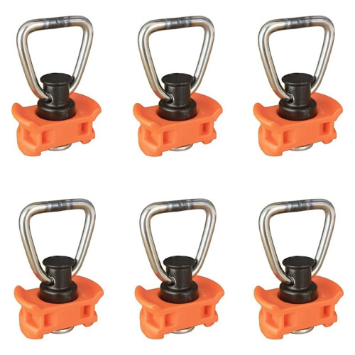12 Pack Single Stud L-Track Fitting with D  for L Track,Single End Fitting for Airline Rails 2