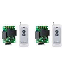 2X 433 MHz Universal-Funkfernbedienungsschalter, AC220V-Relaismodul und 1000-M-Sender für Licht/Garagentor/Motor