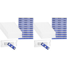 24er-Pack Namensschilder-Magnete, 75 X 30 mm, Namensschild für Kleidungsausweishalter mit 3-Punkt-Selbstklebemagneten