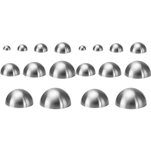 18X 9 Sizes Stainless Steel Half Round Pottery Molds,Ceramic Top Tool,Pottery Plate Tool for Making Pottery Bowls