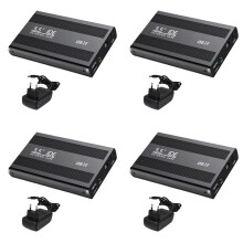 4X Boîtier IDE pour Disque Dur Externe 3,5 Pouces (HDD/SSD) avec Adaptateur USB et Alimentation (Prise UE)