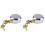 2X Cp-3184 Hidden Shackle Padlocks Keyed Solid Steel with 2 Keys Hide Lock Body Security Lock for Universal 2