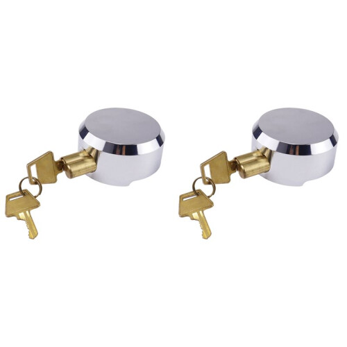 2X Cp-3184 Hidden Shackle Padlocks Keyed Solid Steel with 2 Keys Hide Lock Body Security Lock for Universal 1
