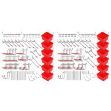 242 Piece Pegboard Hooks Set,Pegboard Accessories with Metal Hooks,Durable Peg Board Organizer Accessories,Pegboard Bins