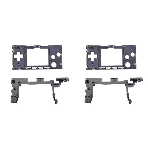 2X A0NB Game Boy Micro-Replacement Front and Rear Frame Shell, for  GBM Game Console Stand for Portable Storage