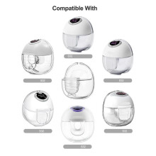 8x Wearable Breast Pump Replacement Part Duckbill Valve for Mommed S18 S21,Lansinoh Discreet Duo Nuliie S32 Breast Pump