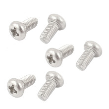 60Pcs M2 X 4Mm 304 Stainless Steel Round Screws Bolt & 200Pcs M2 Stainless Steel Flat Washers DIN125