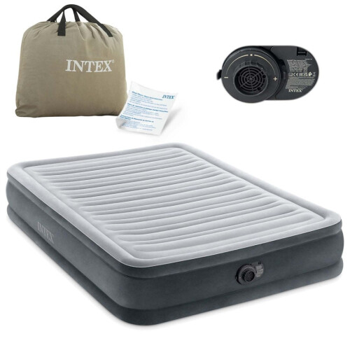Matelas pneumatique double avec pompe intégrée, 191 x 137 cm 1