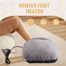 2X Chauffe-Pieds USB, Chargeur Enfichable, Chauffage en Hiver, Chauffe-Pieds Électrique Simple, Chauffe-Pieds en Peluche.