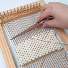 8Pcs Large Eye Sewing Needle DIY Wooden Weaving LoomTools Darning Two Eye Yarn Knitting NeedlesCraft