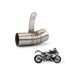 2X Escape de Motocicleta de Acero Inoxidable de 60 mm para S1000RR 2020, 2019, 2021, 2022, 2023, 2024 y 2025.