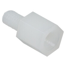 100 Pcs Hex Threaded Spacer Plastic PC Board Standoff