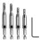 3/8 Inch Pocket Hole Drill Bit with Depth Stop Collar with 5 PCS Self Centering Hinge Tapper Core Drill Bit Set 9