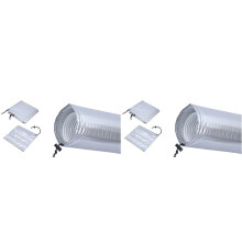 2X AC Hose Insulation Sleeve,4-Layer Aluminum Foil Insulated Air Conditioner Hose Cover for 5 Inch & 5.9 Inch Hose