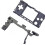 2X A0NB Game Boy Micro-Replacement Front and Rear Frame Shell, for  GBM Game Console Stand for Portable Storage 5