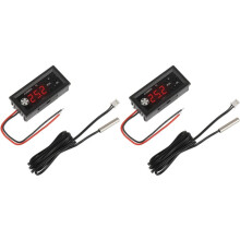 2X Contrôleur de Température de Ventilateur PWM à 4 Fils, 12 V, 3 A, avec Sonde de Température et Module D'Affichage Numérique