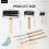 12 Pack Rubber Brayer Roller Kit,3 Sizes Rubber Rollers with 6 Scrapers 1