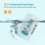 4X USB Temperature Data Logger Disposable 180 Days PDF Datalogger Waterproof Temp Recorder 3