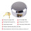 2X Cp-3184 Hidden Shackle Padlocks Keyed Solid Steel with 2 Keys Hide Lock Body Security Lock for Universal 9