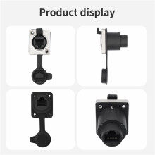 12PCS Waterproof RJ45 Coupler, Shielded Panel Mount Female to Female Ethernet Connector Adapter