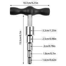 2X Pipe Calibration Tool, Tube Expander, Deburring for Multilayer Composite Pipe, PPR Reamer Calibrator for PEX Pipes