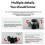 2X Foldable Projector Hanging Holder Wall Mount Stand with 1/4Inch Screw Size for Secure Ceiling and Wall Mounting Rack 4