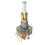 2X EC11 Encoder Dual-Shaft Axis EC110701N2B with Push Button  30 Position 15 Pulse 8Pins 25MM Half Shaft 6