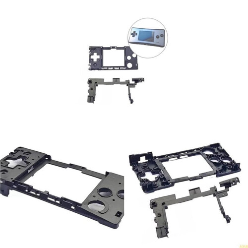 2X A0NB Game Boy Micro-Replacement Front and Rear Frame Shell, for  GBM Game Console Stand for Portable Storage 2