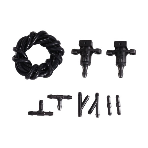 1Pair Front Windshield Washer Nozzle W/Hose TYI Connectors Kit for   MD11 2012-2016 986303X000 98630-3X900