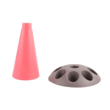 C-Piping Bag Stand, Piping Bag Holder with 8 Slots Nozzles, Plastic Pastry Bag Stand for Cake Decorating Kit