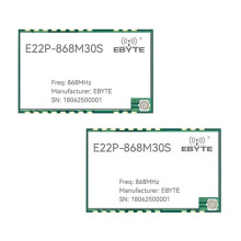 EBYTE 2PCS 868MHZ Módulo LoRa SX1262 Transceptor de Espectro Expandido SPI de Bajo Consumo 30dBm 12KM E22P con PA+LNA+SWA ESD TXCO Incorporado