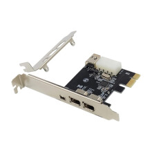 VT6315 PCI-e 1X para Placa de Som Firewire 1394A Cartão de Expansão PCI Express IEEE1394A Adaptador FireWire 3+1
