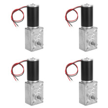 4X 12V Gear Motor High Torsion Speed Reduce Electric Gearbox Motor Reversible Gear Motor 8mm Shaft (12V 16RPM)