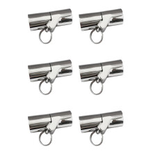 6X Boat Handrail Fitting -Boat Pipe Connector,Folding Swivel Coupling Tube Joint Connector for 7/8Inch (22MM)