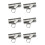 6X Acessório de Corrimão de  -Conector de Tubo de , Conector de Tubo de Acoplamento Giratório Dobrável para 7/8 Polegadas (22MM) 1