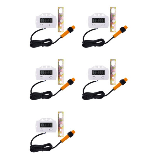 5X 5 Digit Electronic Digital Display Counter Proximity Industrial Magnetic Sensor  Punch Counter B