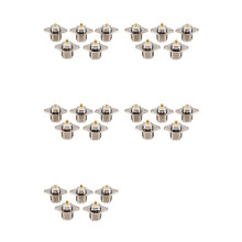 25 PCS UHF SO239 Female 2 Hole Female Jack with Rhombic Flange Soldering Panel RF Connector Socket Female Connector