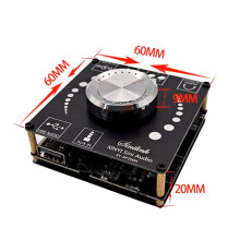 2X XY-AP100H 100Wx2 BT5.0 Digitalverstärkerplatine TPA3116D2 100W+100W Rechts Zweikanal HIFI 2.0 Stereo Audio Modul
