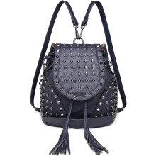 Miss Lulu Sac à dos pour femme, petit modèle élégant et imperméable, bleu, pour voyage et école
