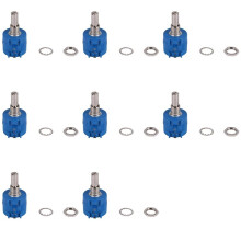 8X 3590S-2-502L 5K Ohm 10-Turn Rotary Wire Wound Precision Potentiometer