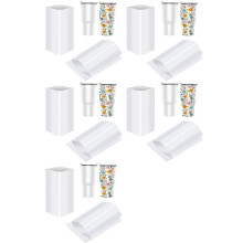 8X12 Inch Sublimation Shrink Wrap Sleeves, 300 Pcs White Sublimation Shrink Wrap for Tumblers, Mugs, Cups and More