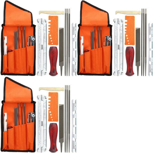 30 Piece Chain Saws Sharpening File Kit, File Kit for Sharpening Saw Chains, Contains File Sharpening Guides Depth Gauge 1