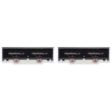 2X Dubbele Wijzer VU-Meter Stereo-Audioversterkerbord DB-Geluid Audioniveau-Indicatortester Verstelbare Achtergrondverlichting