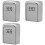 3X Key Lock Box Wall Mounted 4 Digit Combination Lock Box for House Key  Security Key Lock Box Silver 1