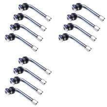 12 Pièces Séries/Lot YPQZW90DY6 7.15CM 2.5 Tiges de Valve de Pneu Chromées Taille Coudée à 90 Degrés XL, Divers Modèles Universels